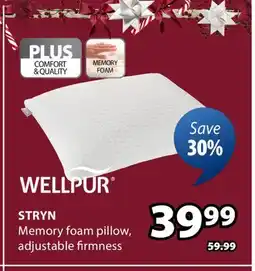 JYSK STRYN Memory foam pillow offer