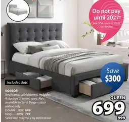 JYSK KORSOR Bed frame offer