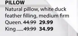 JYSK PILLOW Natural pillow, Queen offer