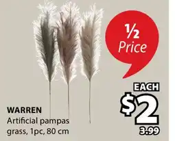 JYSK WARREN Artificial pampas grass offer