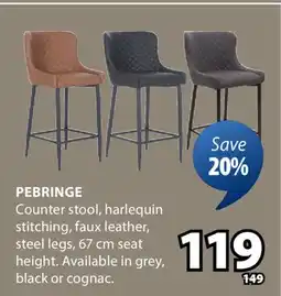 JYSK PEBRINGE Counter stool offer