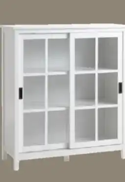 JYSK NORDBY Vitrine, 2 glass doors, 1 drawer, white offer