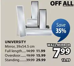 JYSK UNIVERSITY Mirror offer