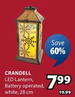 JYSK CRANDELL LED Lantern offer
