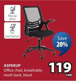 JYSK Flip-up arms mechanism offer