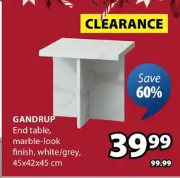 JYSK GANDRUP End table offer
