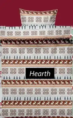 JYSK HEARTH FLANNEL DUVET COVER SET offer