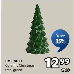 JYSK Emerald Ceramic Christmas tree offer