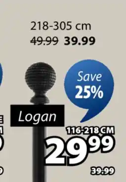 JYSK LOGAN CURTAIN ROD offer