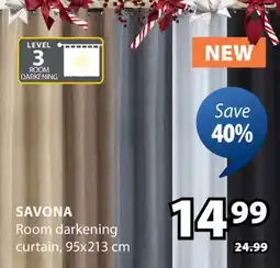 JYSK SAVONA Room darkening curtain offer