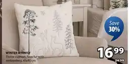 JYSK WINTER WHIMSY Throw cushion offer