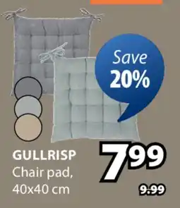 JYSK Gullrisp Chair pad offer