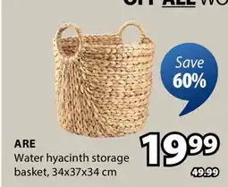 JYSK ARE Water hyacinth storage basket offer