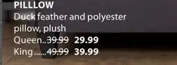 JYSK PILLOW Duck feather and polyester pillow offer