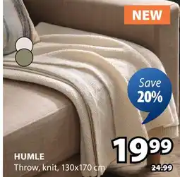 JYSK Humle Throw offer