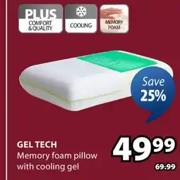 JYSK GEL TECH Memory foam pillow offer