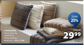 JYSK Stavklokke Throw offer