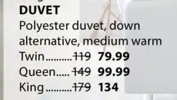 JYSK DUVET Polyester duvet offer