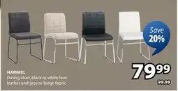 JYSK HAMMEL Dining chair offer