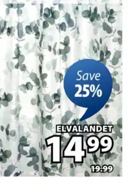 JYSK ELVALANDET SHOWER CURTAINS & LINERS offer