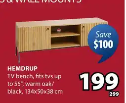 JYSK Hemdrup TV bench offer