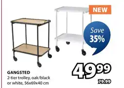 JYSK Gangsted 2-tier trolley offer