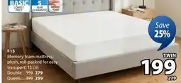 JYSK F15 Memory foam mattress offer