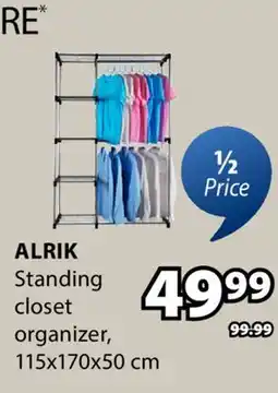 JYSK Alrik Standing closet organizer offer