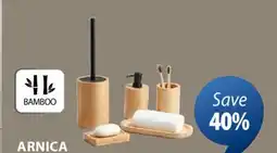 JYSK Arnica Bamboo bathroom accessories offer