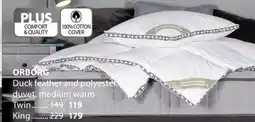 JYSK Orborg Duck feather and polyester duvet offer