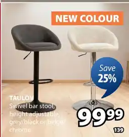 JYSK Taulov Swivel bar stool offer