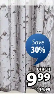 JYSK Birch Shower Curtains & Liners offer