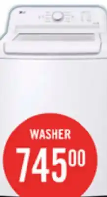 The Brick LG 4.8 Cu. Ft. Top-Load Washer with 4-Way Agitator and 7.3 Cu. Ft. Electric Dryer offer
