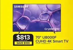 Leon's SAMSUNG 70 U8000F CUHD 4K Smart TV offer