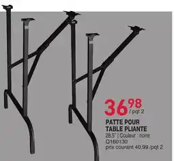 Matério PATTE POUR TABLE PLIANTE offer