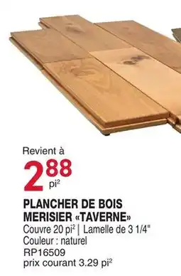 Matério PLANCHER DE BOIS MERISIER TAVERNE offer