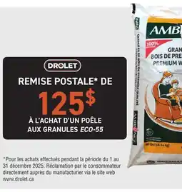 Matério GRANULES DE BOIS FRANC AMBIANCE offer
