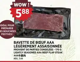 Kim Phat LIGHTLY SEASONED AAA BEEF FLAP STEAK offer