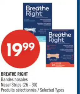 Pharmaprix BREATHE RIGHT Bandes nasales Nasal Strips (26 - 30) offer