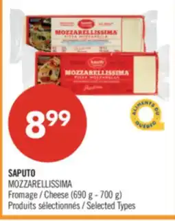 Pharmaprix SAPUTO MOZZARELLISSIMA Cheese offer