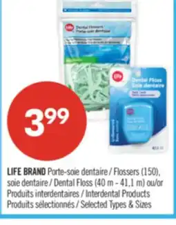 Pharmaprix LIFE BRAND Flossers (150), Dental Floss or Interdental Products offer