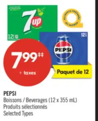 Pharmaprix PEPSI Beverages (12 x 355 mL) offer