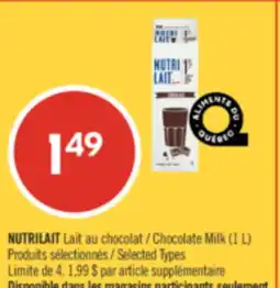 Pharmaprix NUTRILAIT Chocolate Milk offer