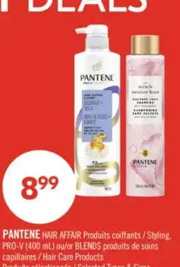 Pharmaprix PANTENE HAIR AFFAIR Styling, PRO-V (400 mL) or BLENDS Hair Care Products offer