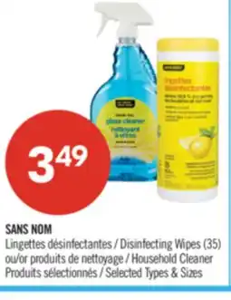 Pharmaprix NO NAME Disinfecting Wipes (35) or Household Cleaner offer