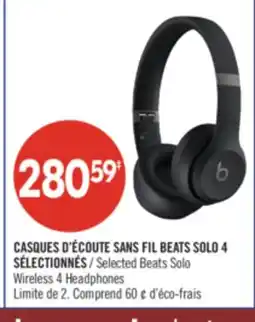 Pharmaprix Selected Beats Solo Wireless 4 Headphones offer