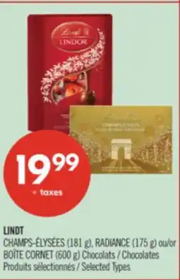Pharmaprix CHAMPS-ÉLYSÉES (181 g) RADIANCE (175 g) or BOÎTE CORNET (600 g) Chocolates offer
