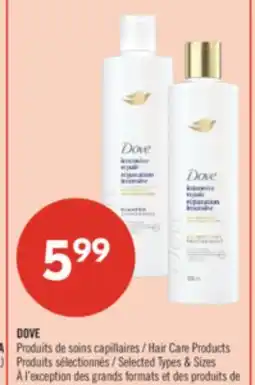 Pharmaprix DOVE Hair Care Products offer