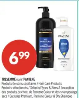 Pharmaprix TRESEMMÉ or PANTENE Hair Care Products offer