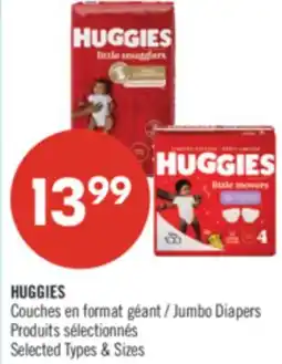 Pharmaprix HUGGIES Jumbo Diapers offer
